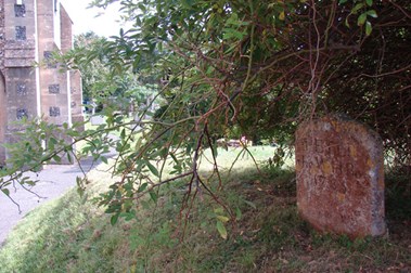 Peter the Wild Boy's gravestone at Northchurch, Hants. 