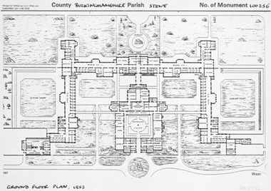 Ground Floor Plan, 1853, St John's Hospital, Bucks. 