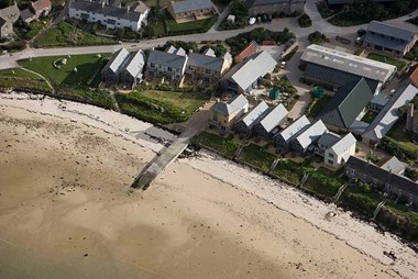 , Tresco, Isles of Scilly. The RNAS station opened in 1917 as a base for seaplanes to hunt for German U-boats in the Bristol Channel and south-west approaches. This contemporary image shows the surviving slipway from where seaplanes were launched.