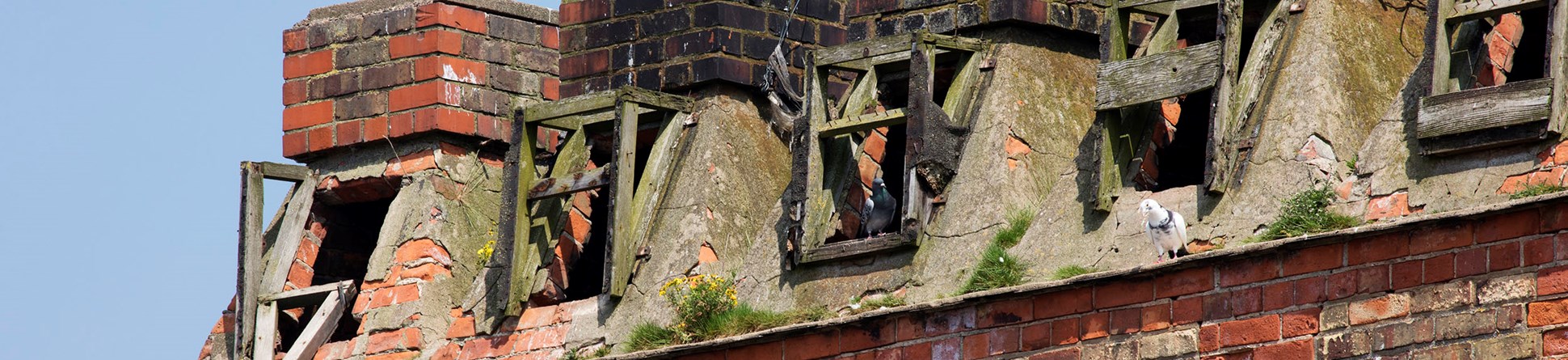 Derelict building in the Kasbah, Grimsby