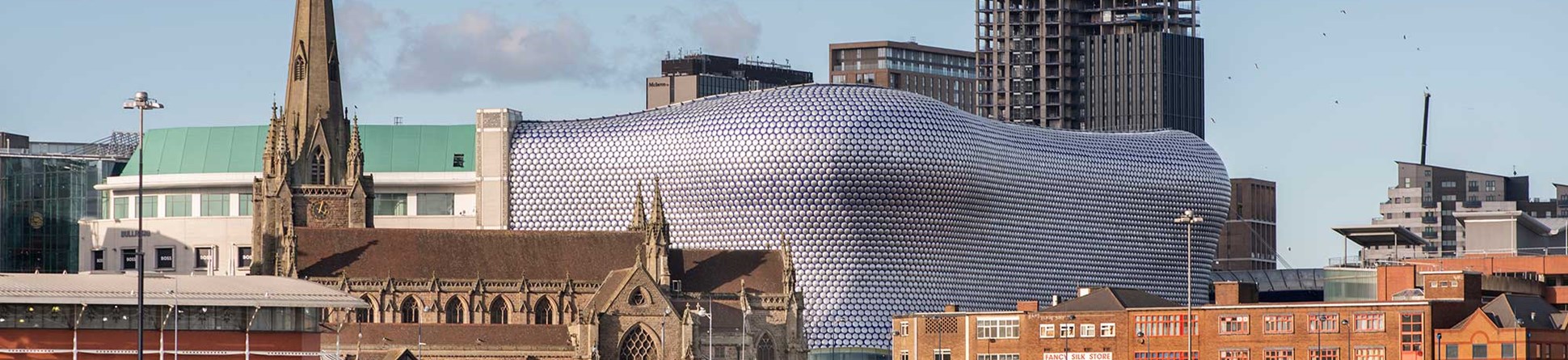 View of Church of St Martin, Bull Ring, Birmingham